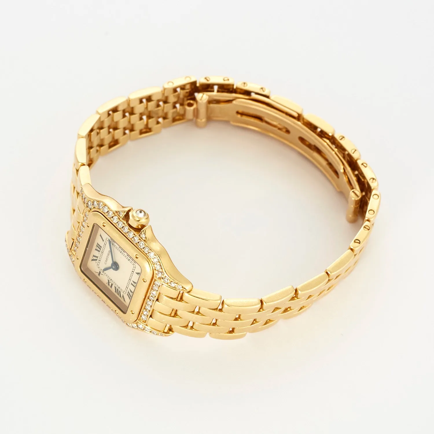 CARTIER - Montre panthère or jaune et diamants sold by 58 Facettes product image thumbnail 3