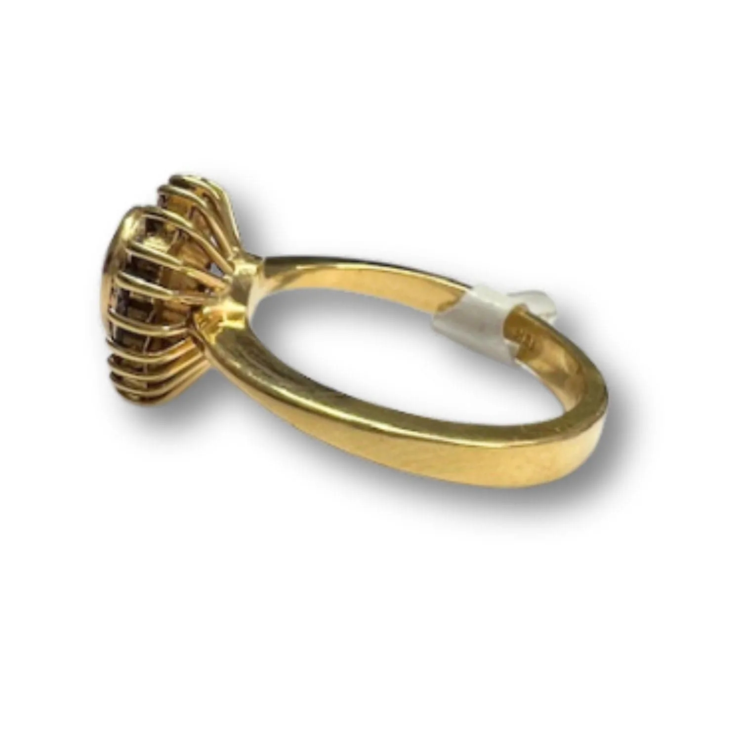 Bague contemporaine en or 18 ct avec émeraudes et diamants sold by 58 Facettes product image thumbnail 4