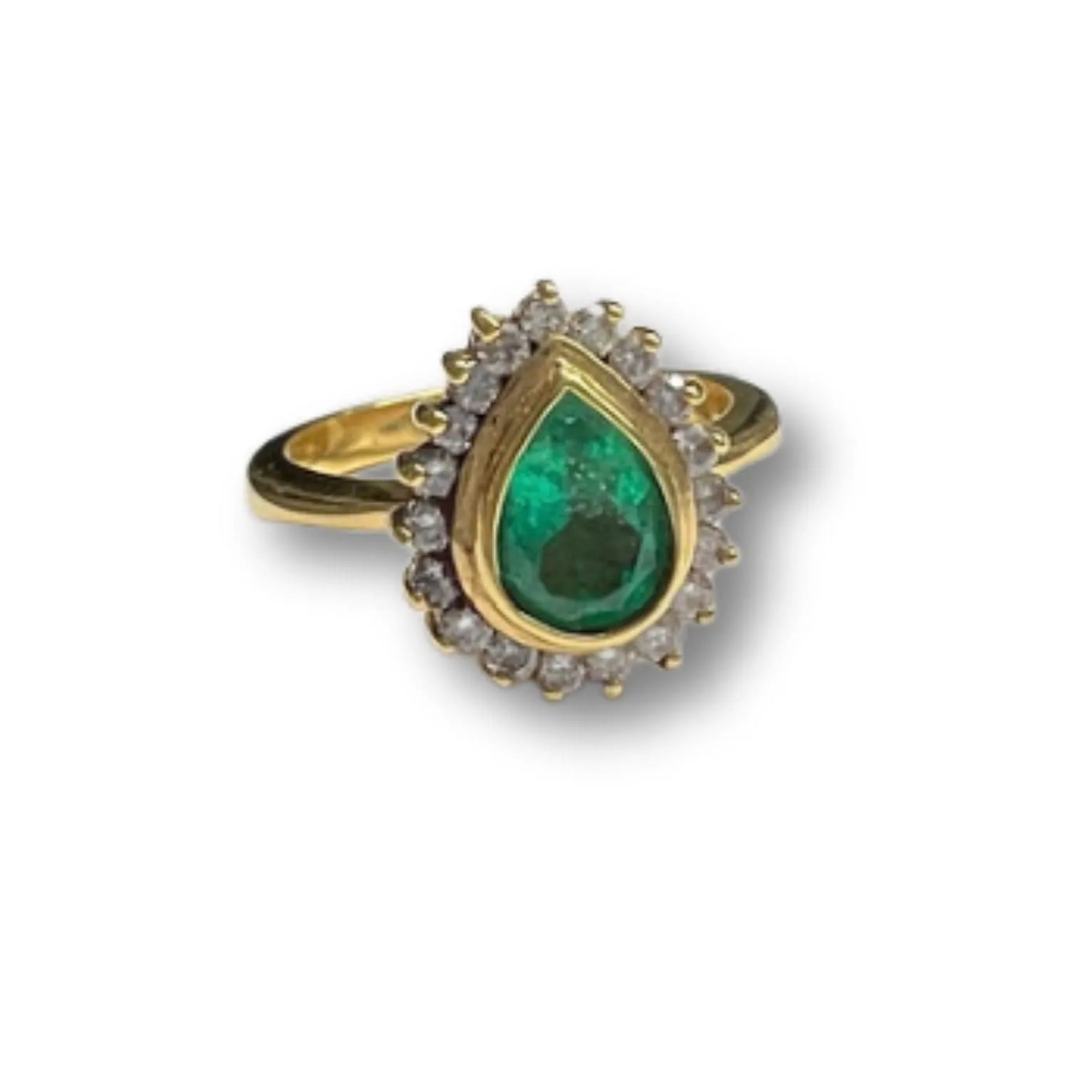 Bague contemporaine en or 18 ct avec émeraudes et diamants sold by 58 Facettes product image thumbnail 5