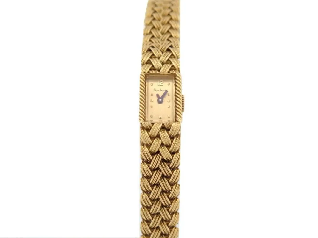 vintage montre BOUCHERON 11 mm mecanique or jaune sold by 58 Facettes