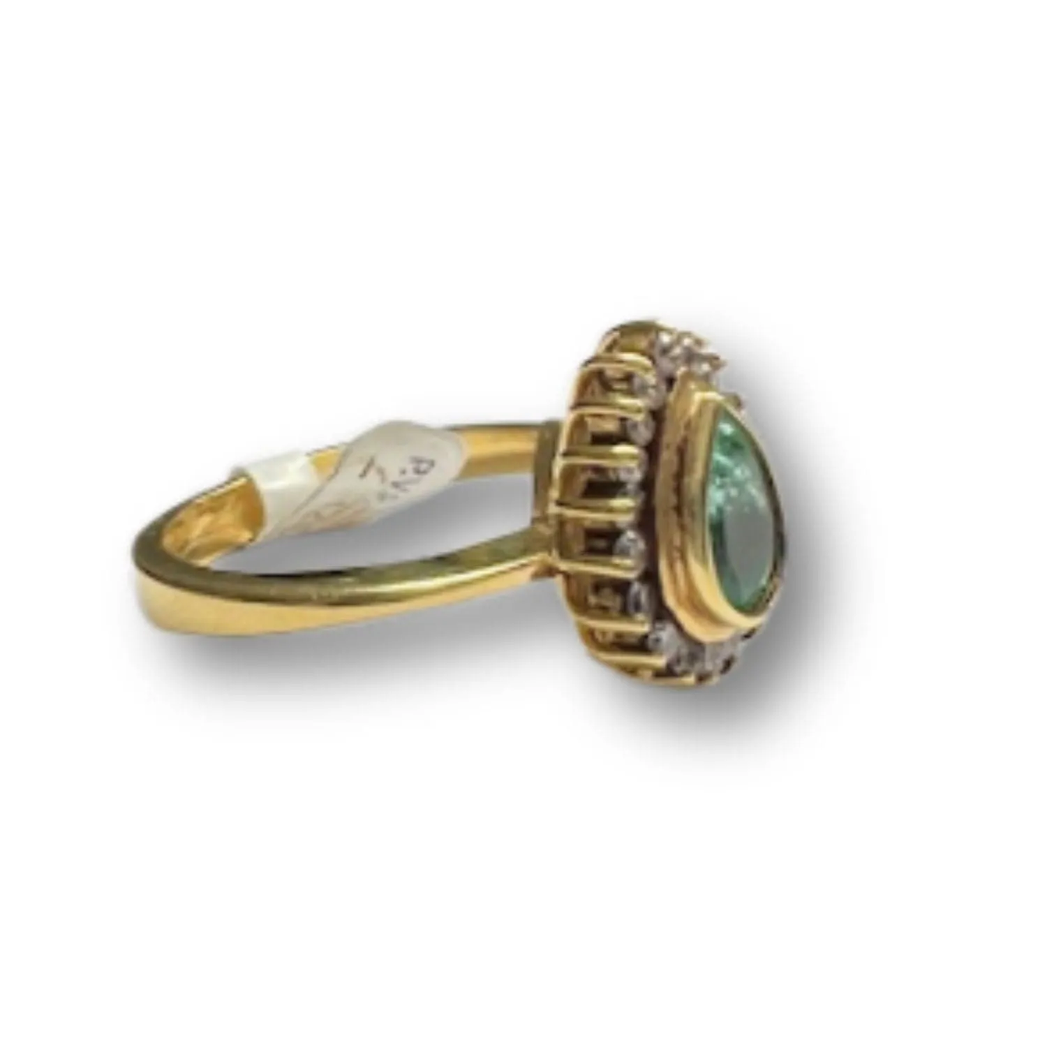 Bague contemporaine en or 18 ct avec émeraudes et diamants sold by 58 Facettes product image thumbnail 3