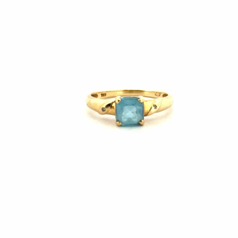 Solitaire or jaune et topaze sold by 58 Facettes