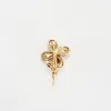 Broche or et diamant et perle sold by 58 Facettes
