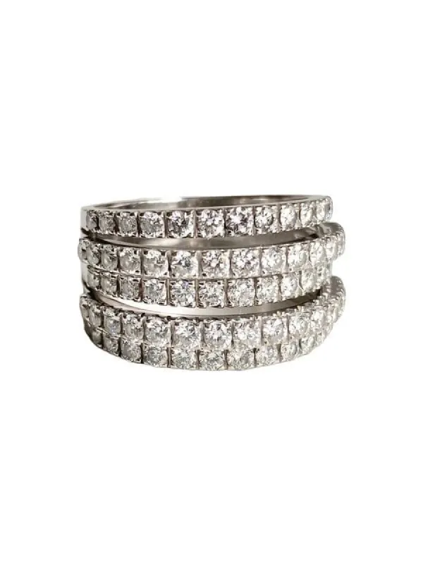 DE BEERS - Bague en or blanc 18k et diamants sold by 58 Facettes