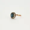 Bague marguerite saphir et diamants sold by 58 Facettes