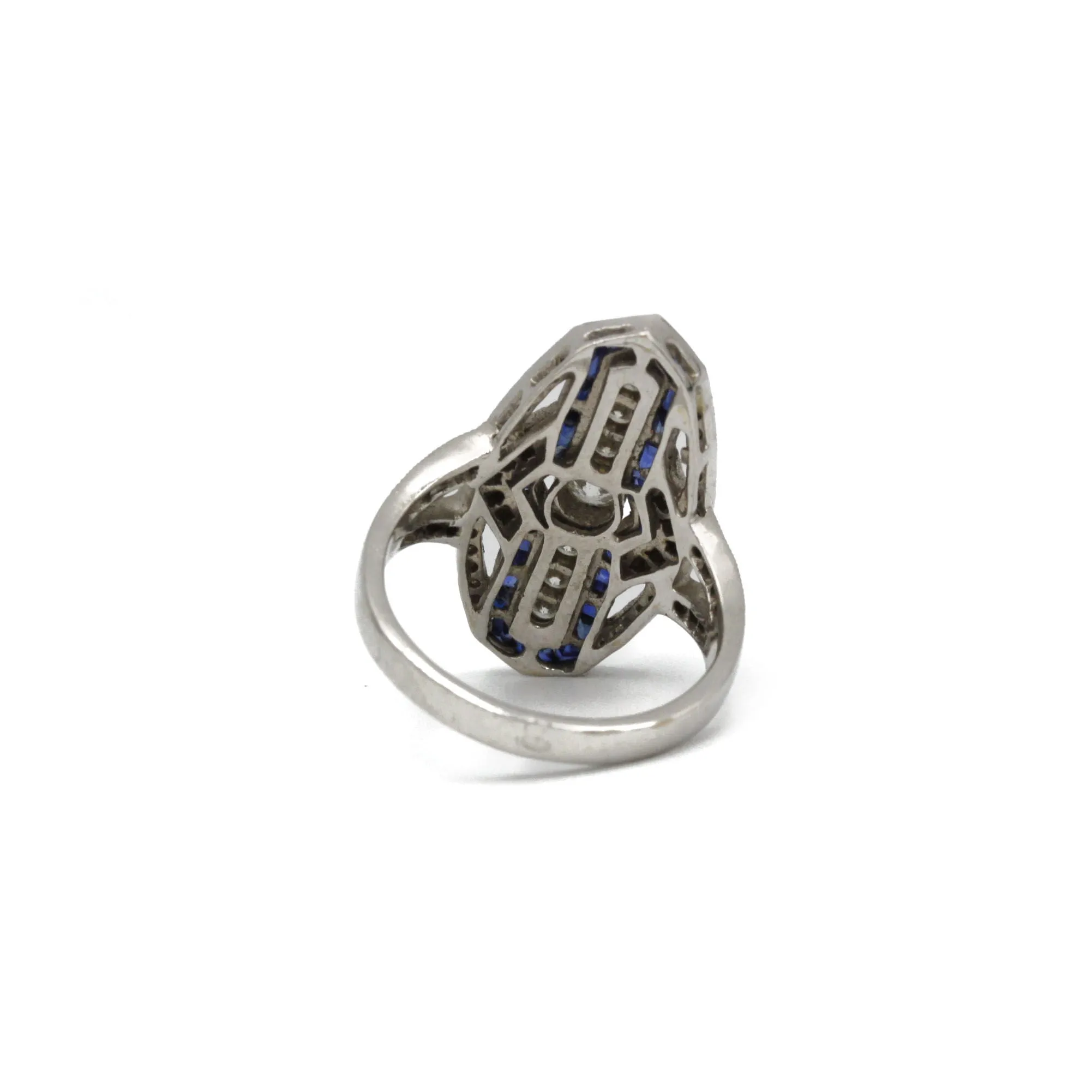 Bague - or, diamants et saphirs sold by 58 Facettes product image thumbnail 3