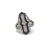 Bague - or, diamants et saphirs sold by 58 Facettes