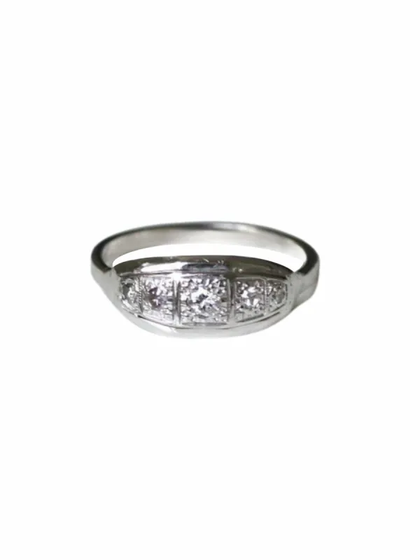 Bague bandeau diamants Art Déco sold by 58 Facettes
