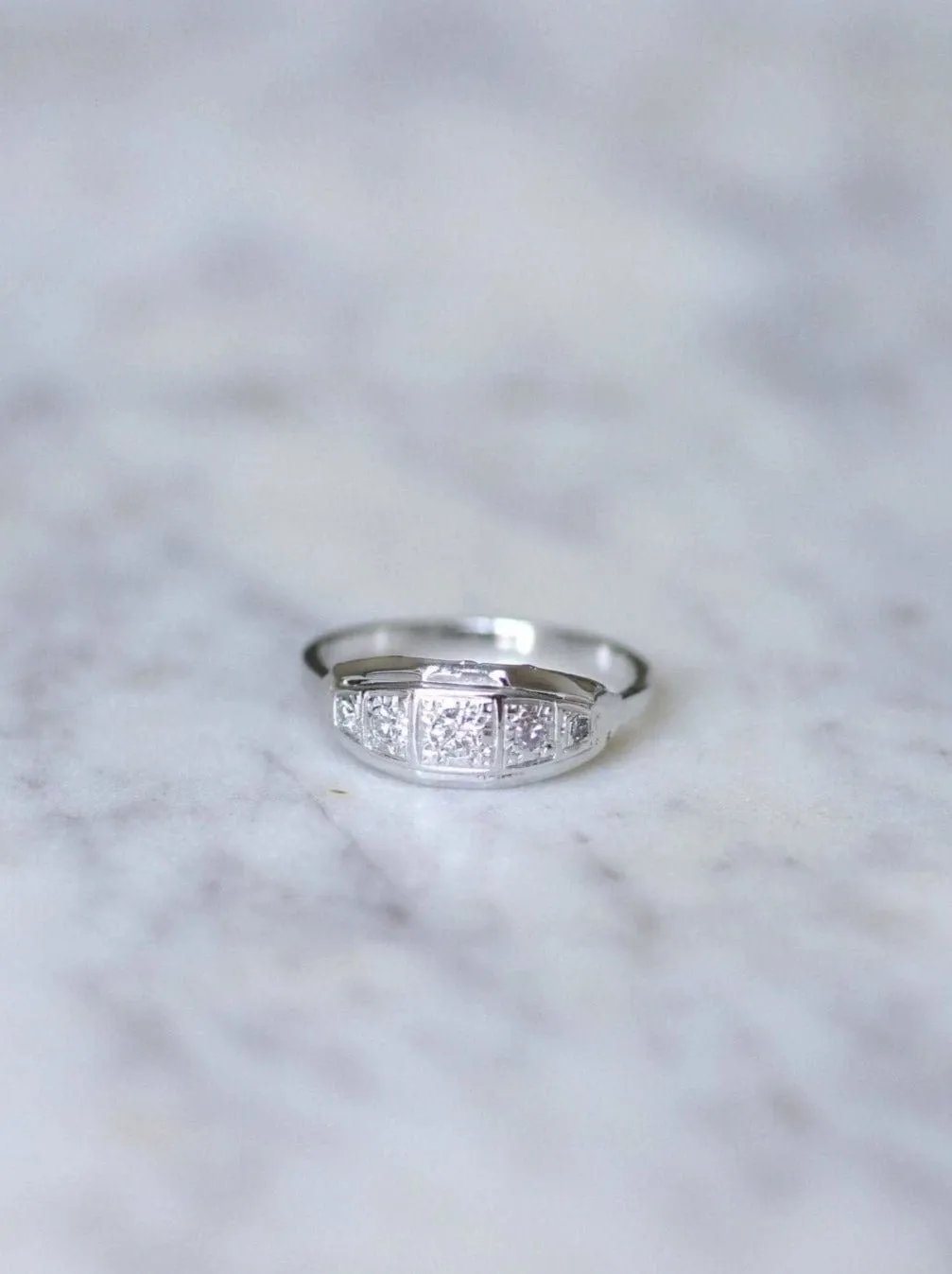 Bague bandeau diamants Art Déco sold by 58 Facettes product image thumbnail 5