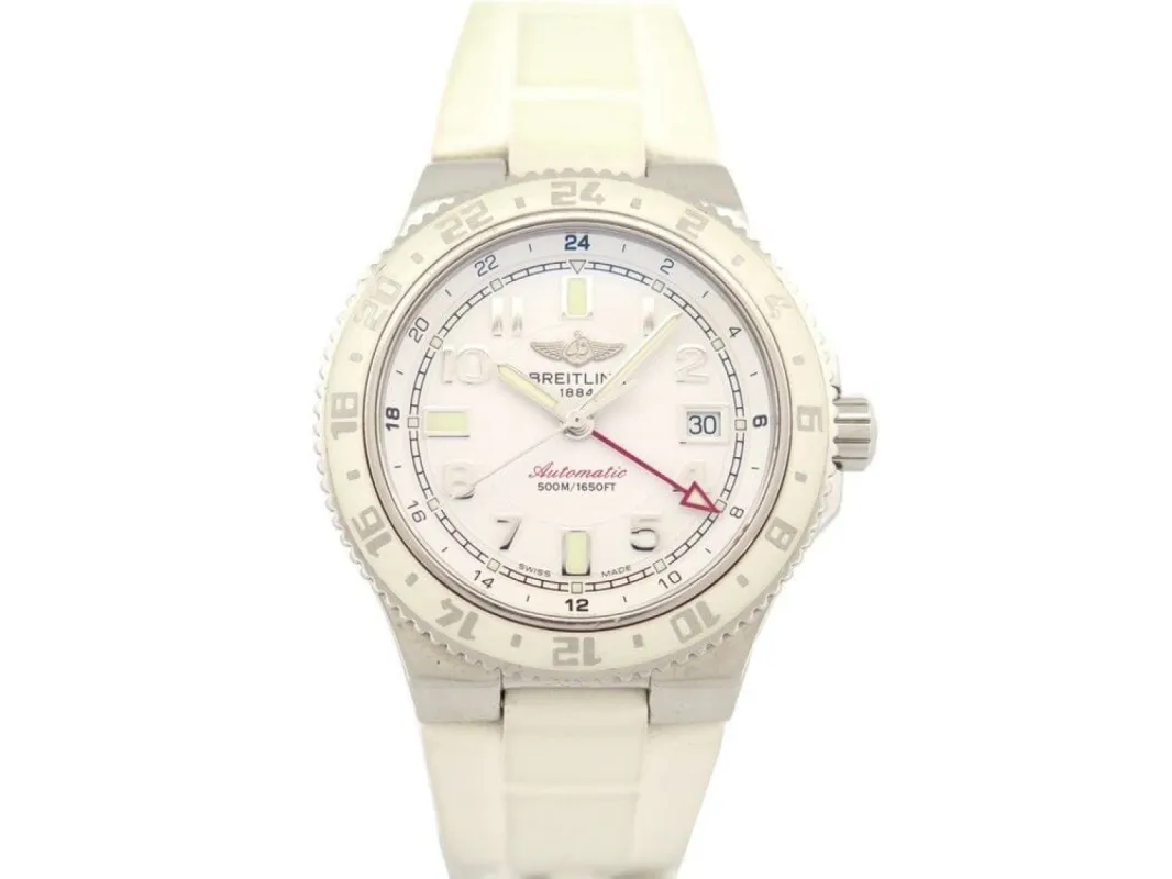montre BREITLING superocean gmt acier 41mm made by 58 Facettes
