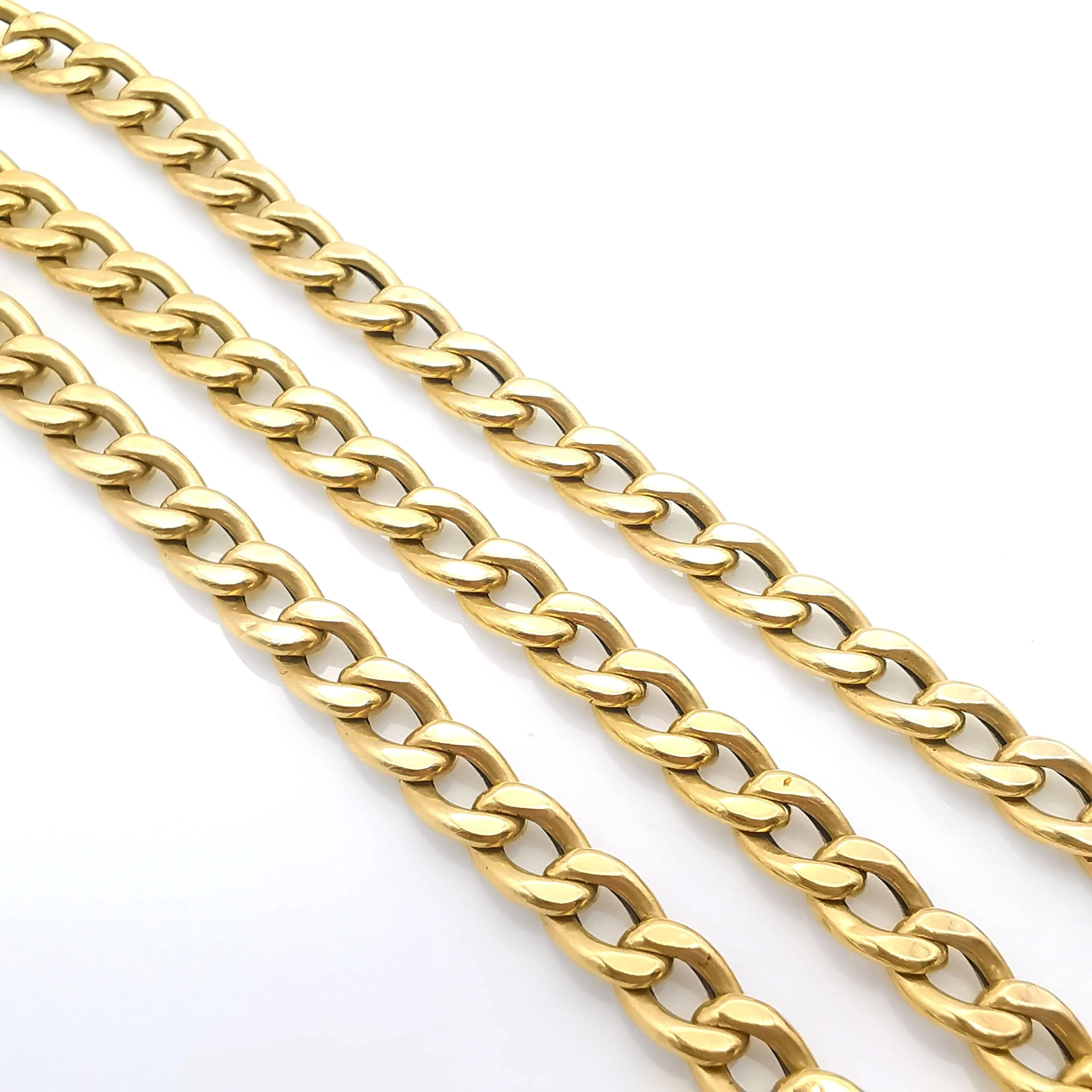 Collier maille gourmette en or jaune sold by 58 Facettes product image thumbnail 5