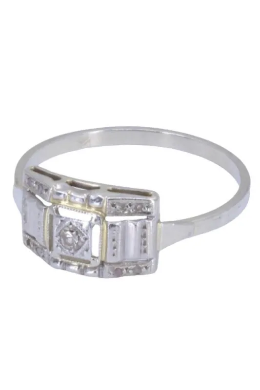 BAGUE ART DÉCO DIAMANT sold by 58 Facettes
