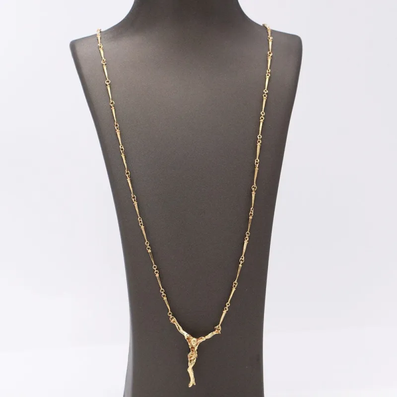 Chaîne style Dali Christ en or jaune sold by 58 Facettes