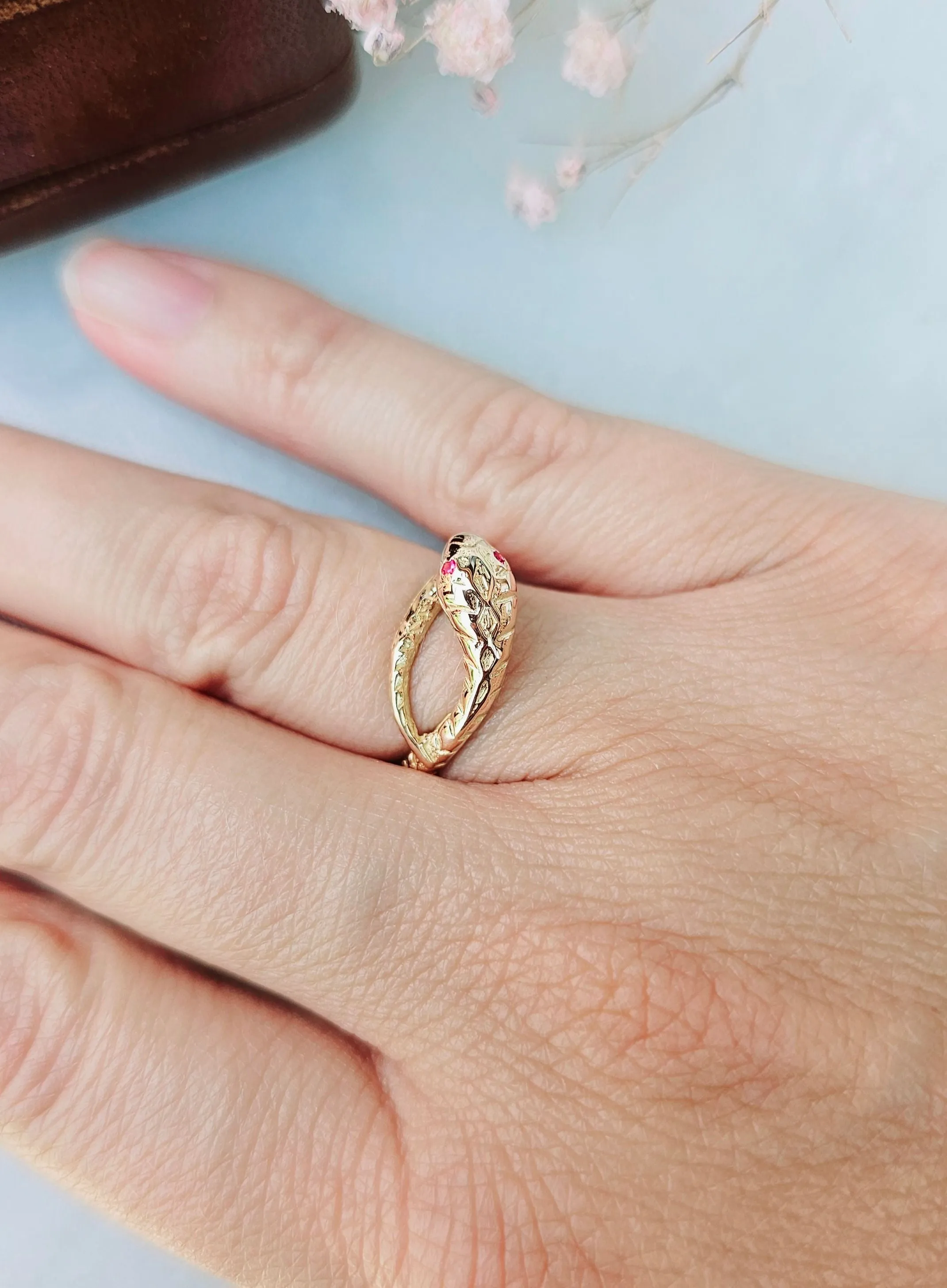 Bague serpent or rose sold by 58 Facettes product image thumbnail 5