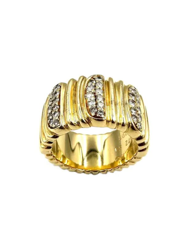 CARTIER. Collection Casque d’or, bague vintage or jaune et diamants sold by 58 Facettes
