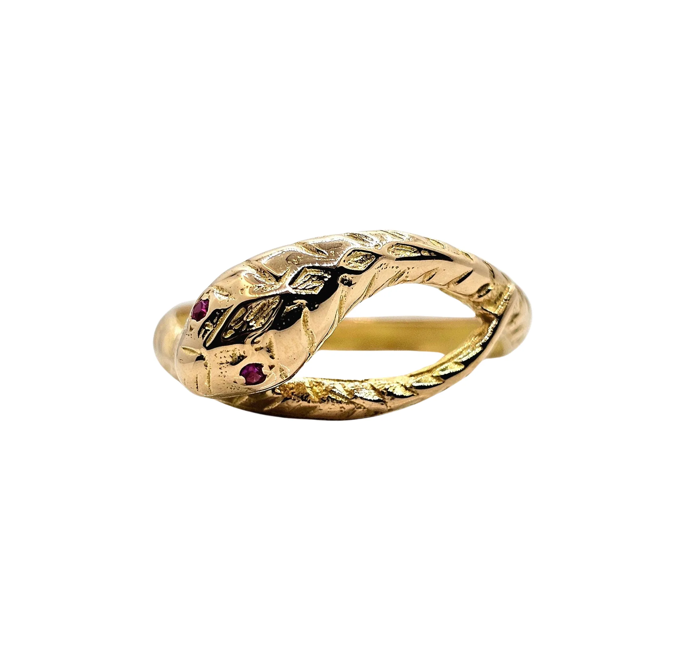 Bague serpent or rose sold by 58 Facettes