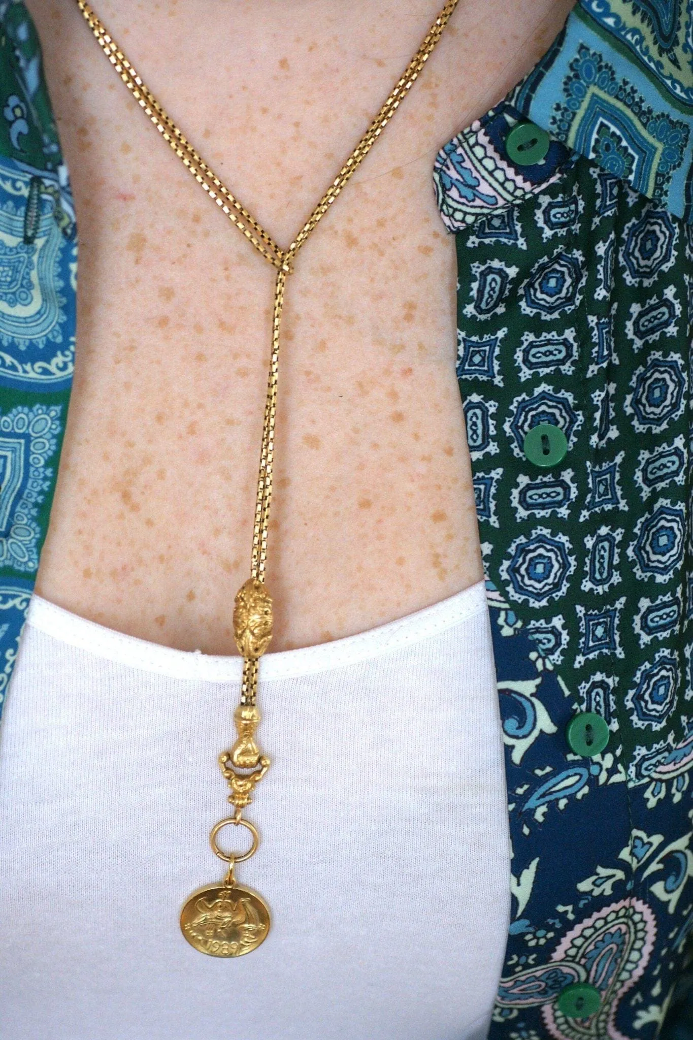 Collier, sautoir maille vénitienne, or jaune et main sold by 58 Facettes product image thumbnail 5