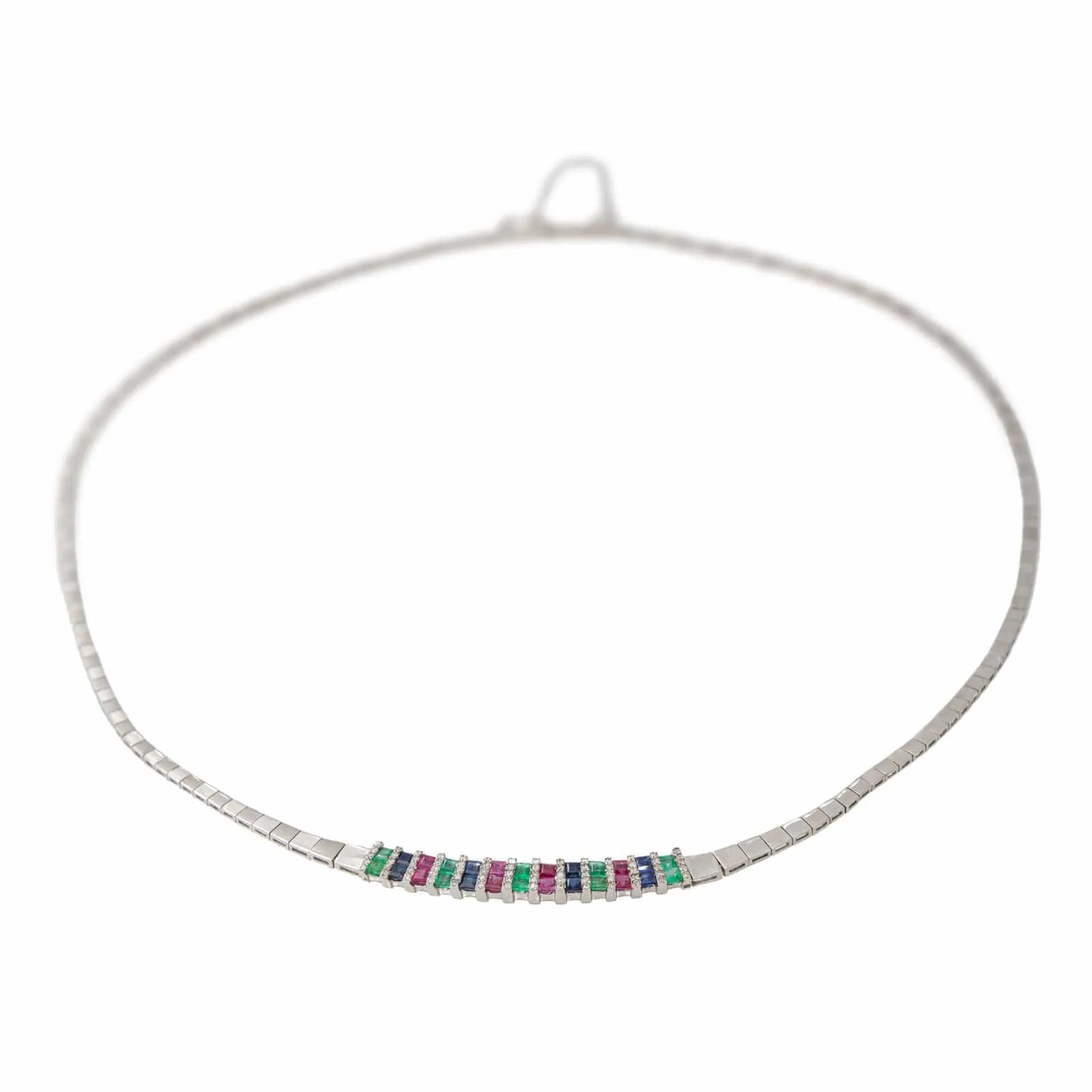 Collier Or blanc Emeraude sold by 58 Facettes product image thumbnail 3