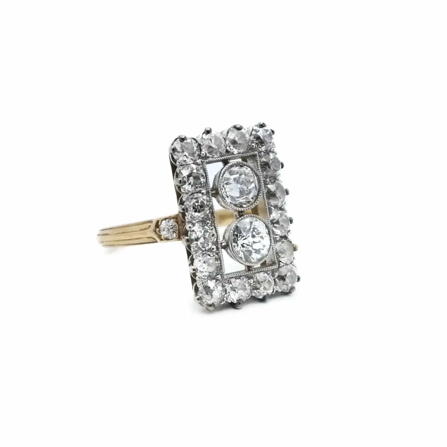 Bague rectangle 2 Ors Diamants sold by 58 Facettes product image thumbnail 3