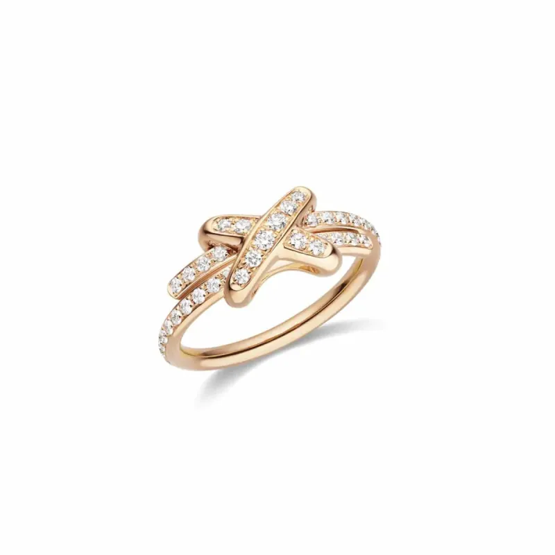 CHAUMET -  Bague "Liens" Or rose Diamants sold by 58 Facettes