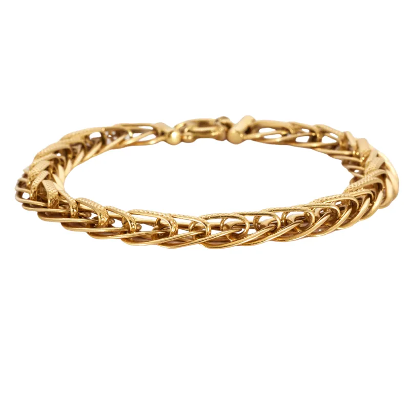 Bracelet en or jaune maille fantaisie sold by 58 Facettes