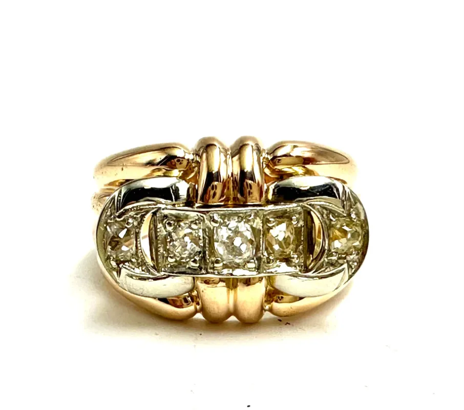 Bague Alliance Diamants Art Déco sold by 58 Facettes