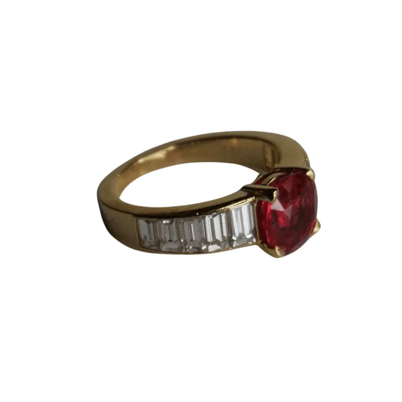 VAN CLEEF & ARPELS - Bague Spinelle rouge orangé sold by 58 Facettes