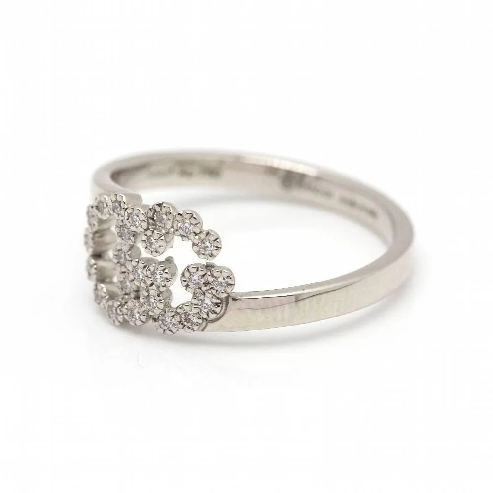 GUCCI - Bague Or blanc Diamants sold by 58 Facettes product image thumbnail 4