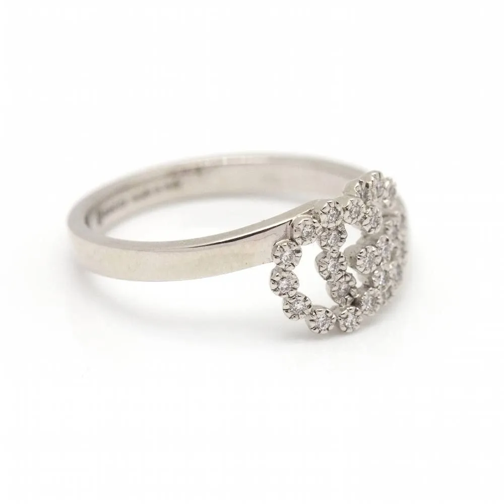 GUCCI - Bague Or blanc Diamants sold by 58 Facettes product image thumbnail 2