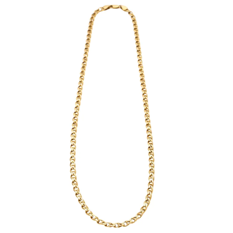 Chaine or jaune maille marine sold by 58 Facettes