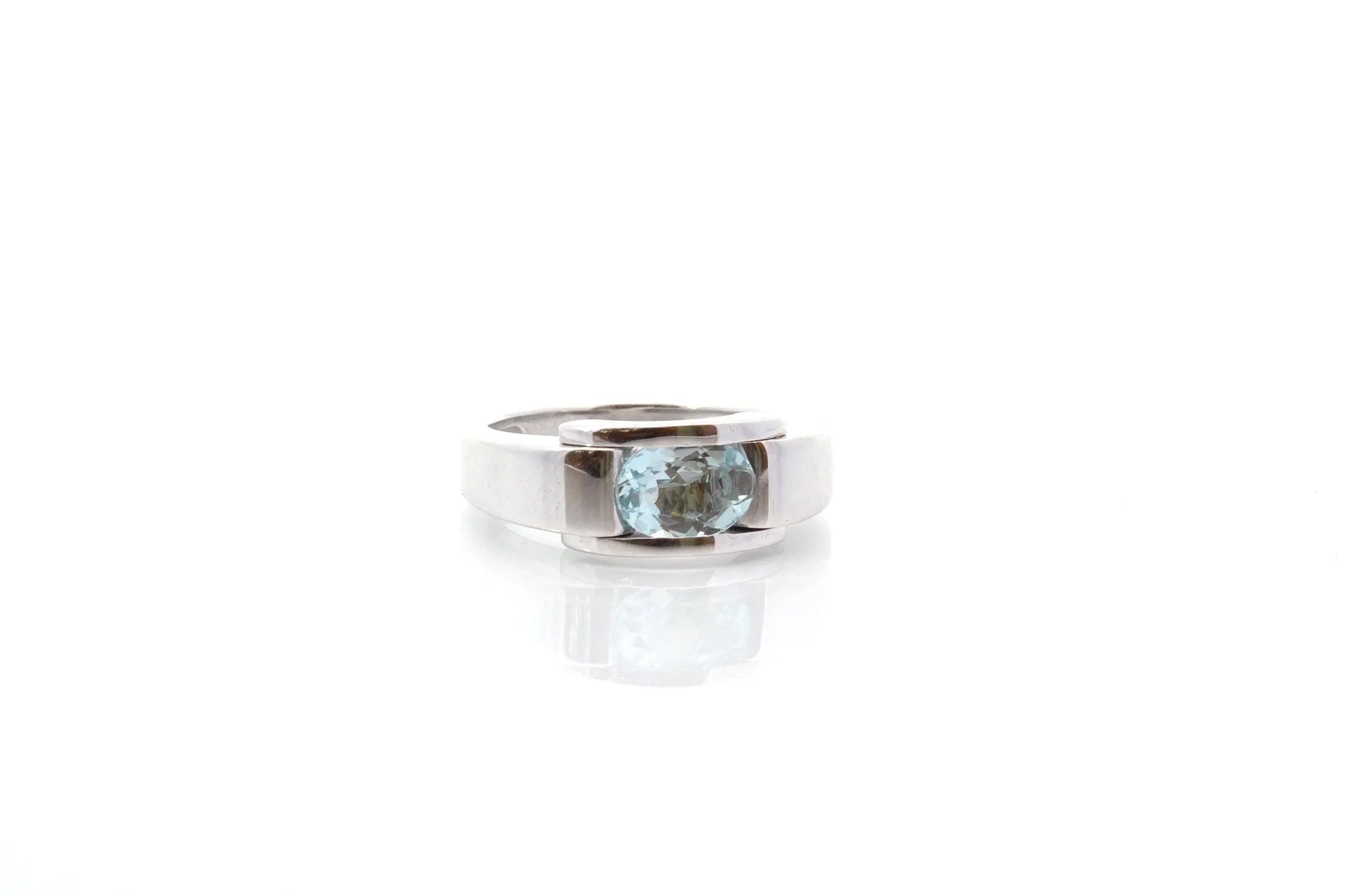 Bague Mauboussin aigue-marine en or blanc sold by 58 Facettes product image thumbnail 4