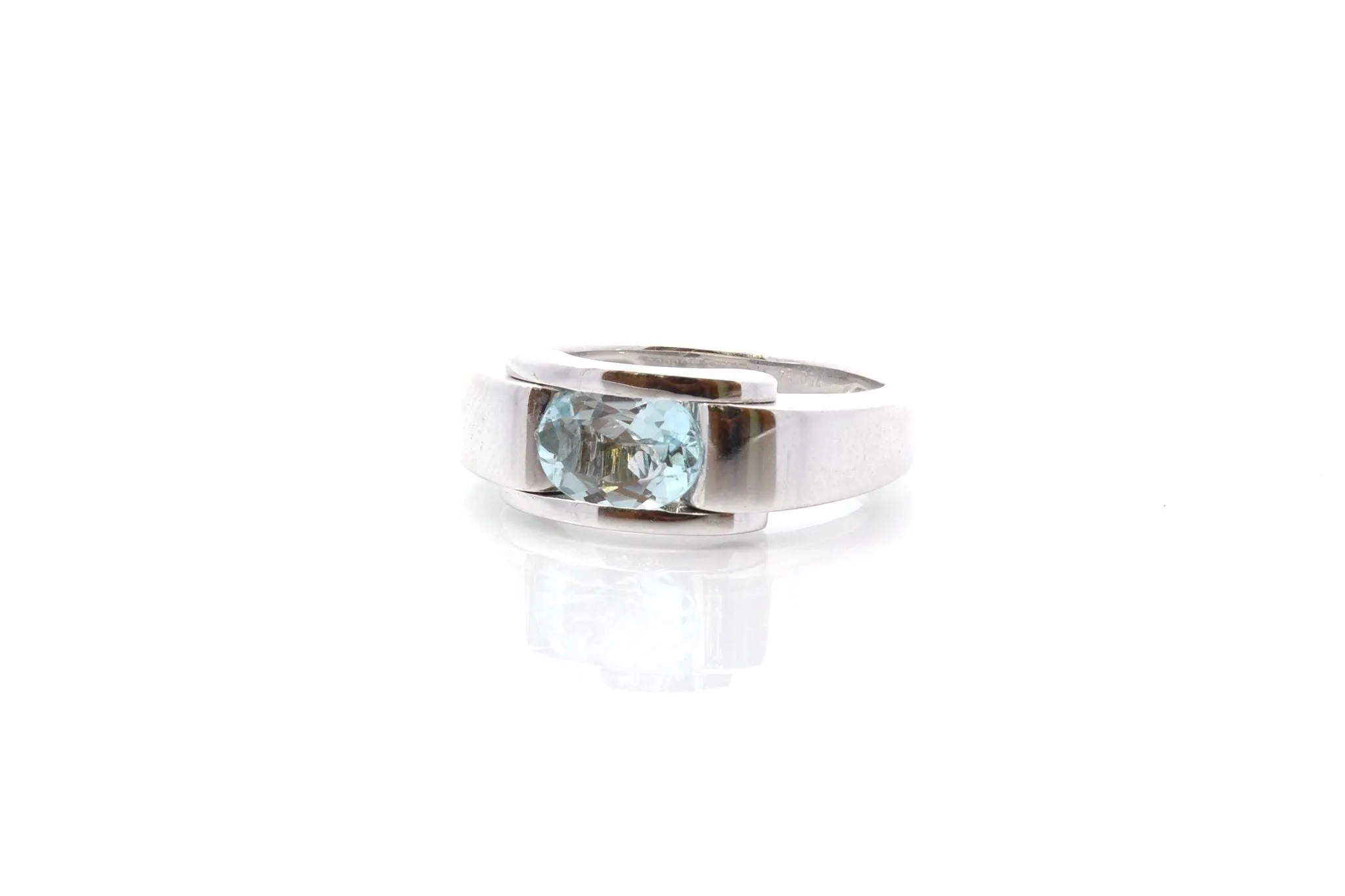 Bague Mauboussin aigue-marine en or blanc sold by 58 Facettes