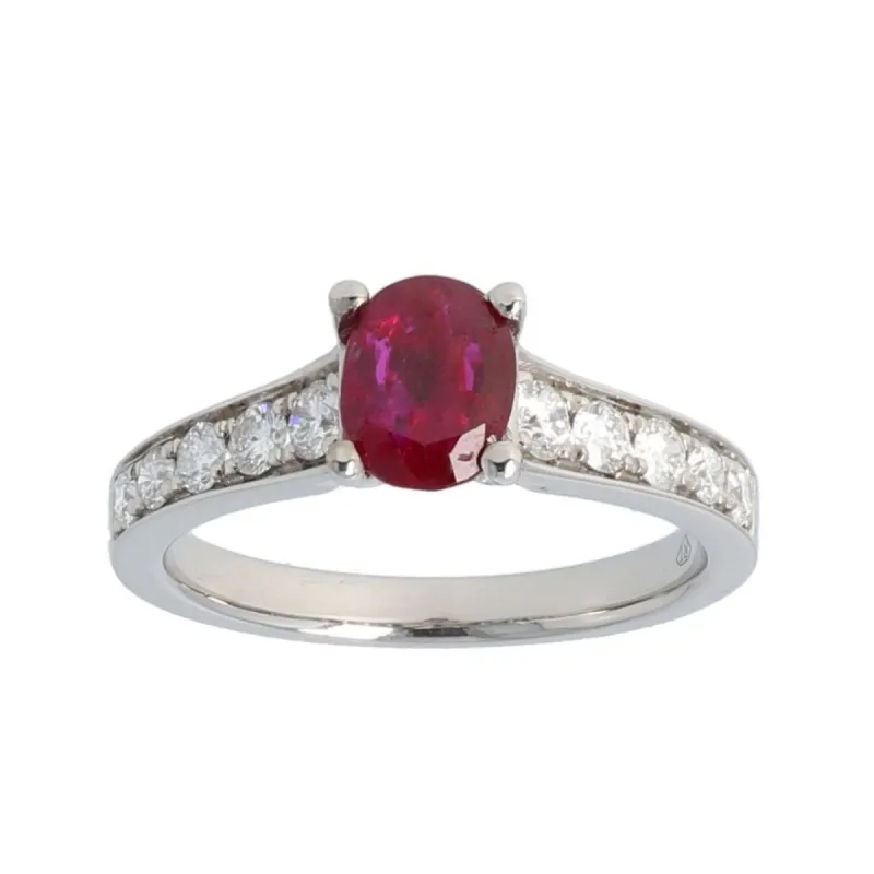 Bague en diamant et rubis sold by 58 Facettes