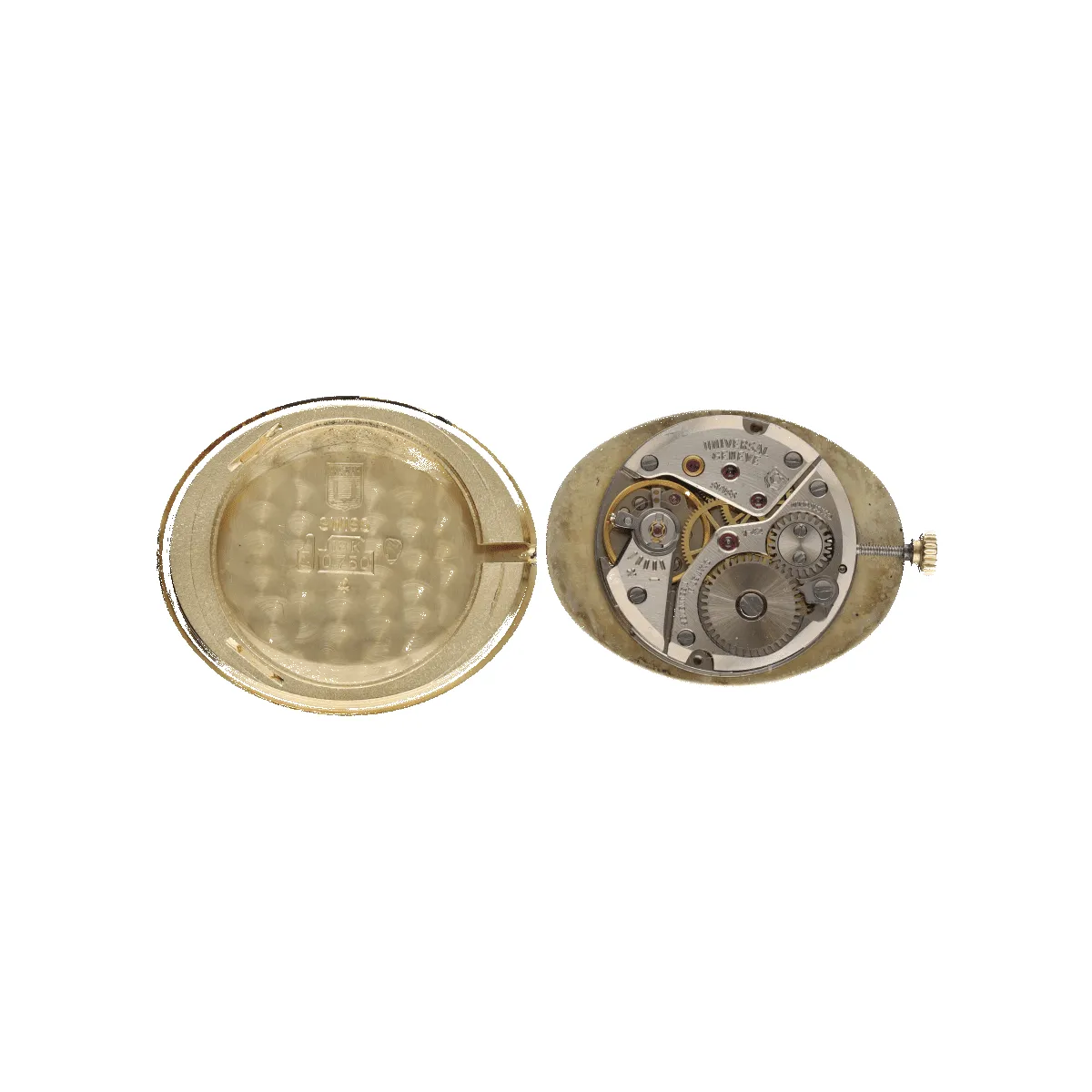 Montre Universal Genève Ellipse or jaune vers 1970. Mécanique. sold by 58 Facettes product image thumbnail 5