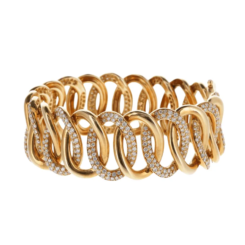 PIAGET - Bracelet Or et Diamants Articulé sold by 58 Facettes