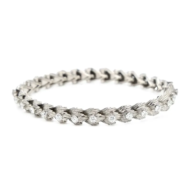 Bracelet articulé Or gris Diamants sold by 58 Facettes
