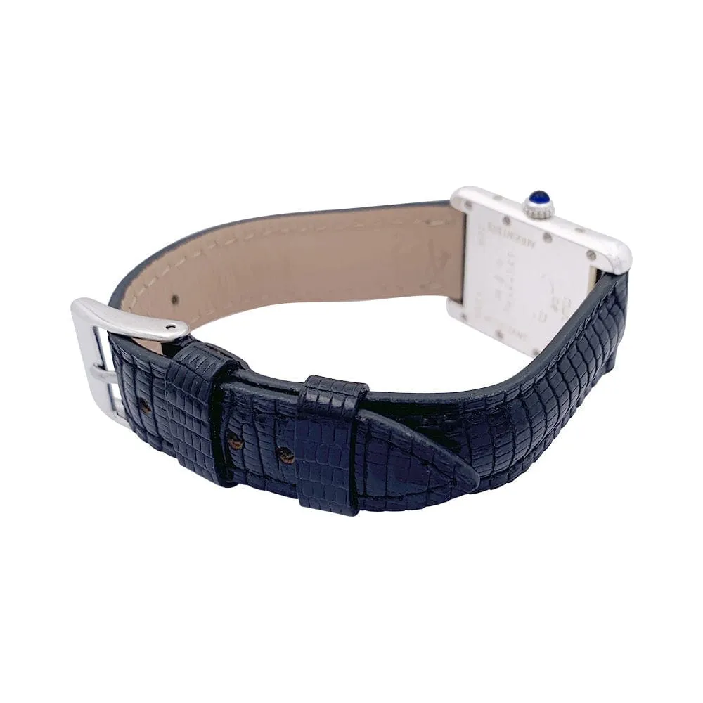 Montre Cartier "Tank Must" argent, cuir. sold by 58 Facettes product image thumbnail 5
