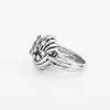 Bague or blanc sertie de diamants naturels sold by 58 Facettes