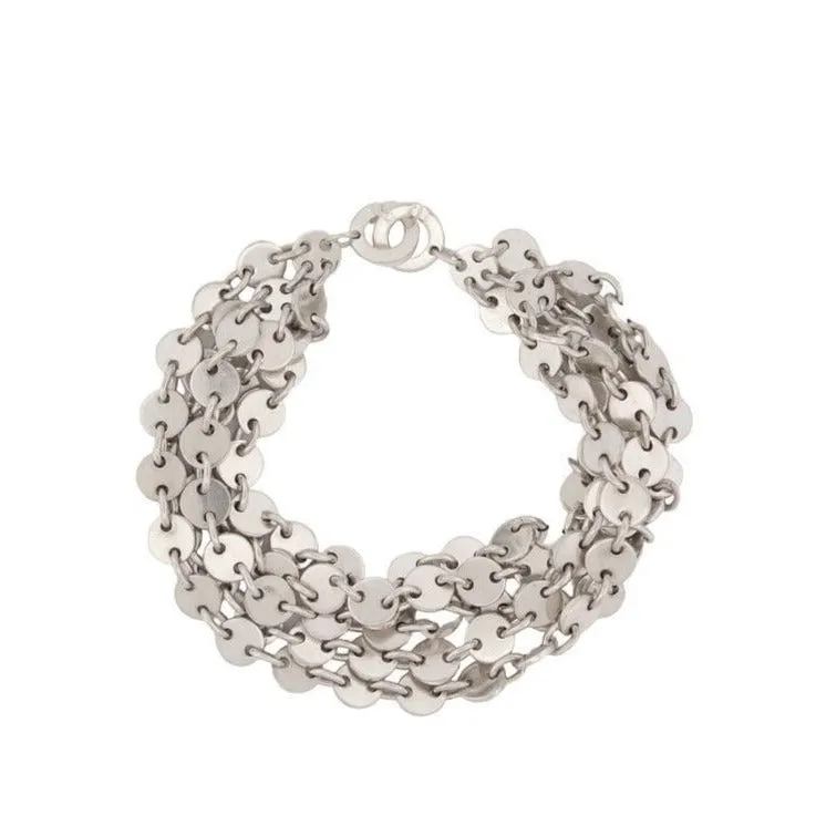 HERMES - Bracelet "Confettis" Argent 5 rangs sold by 58 Facettes