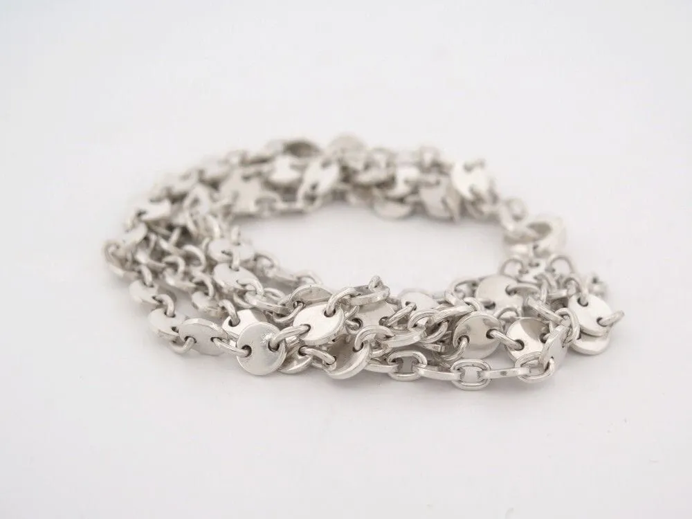 HERMES - Bracelet "Confettis" Argent 5 rangs sold by 58 Facettes product image thumbnail 3