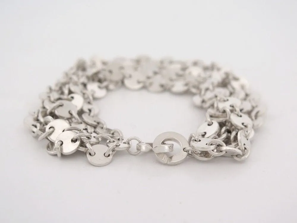 HERMES - Bracelet "Confettis" Argent 5 rangs sold by 58 Facettes product image thumbnail 4
