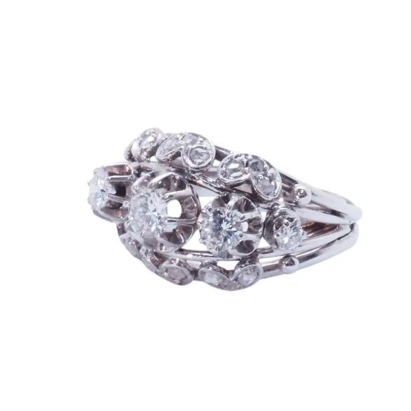 bague année 1950 diamants sold by 58 Facettes