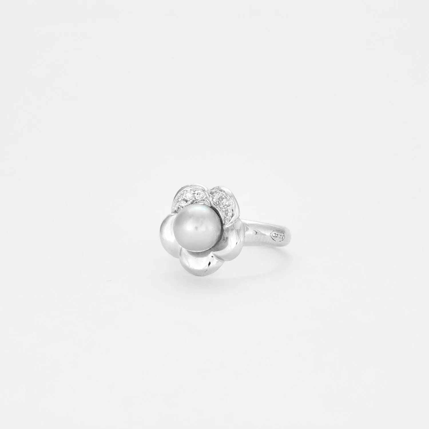 Bague perle et diamants sold by 58 Facettes product image thumbnail 4