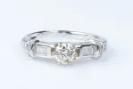 Bague diamant en or blanc sold by 58 Facettes