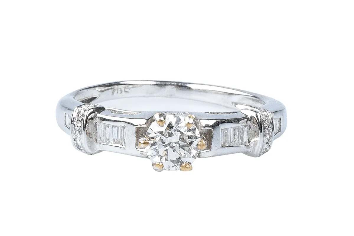Bague diamant en or blanc sold by 58 Facettes