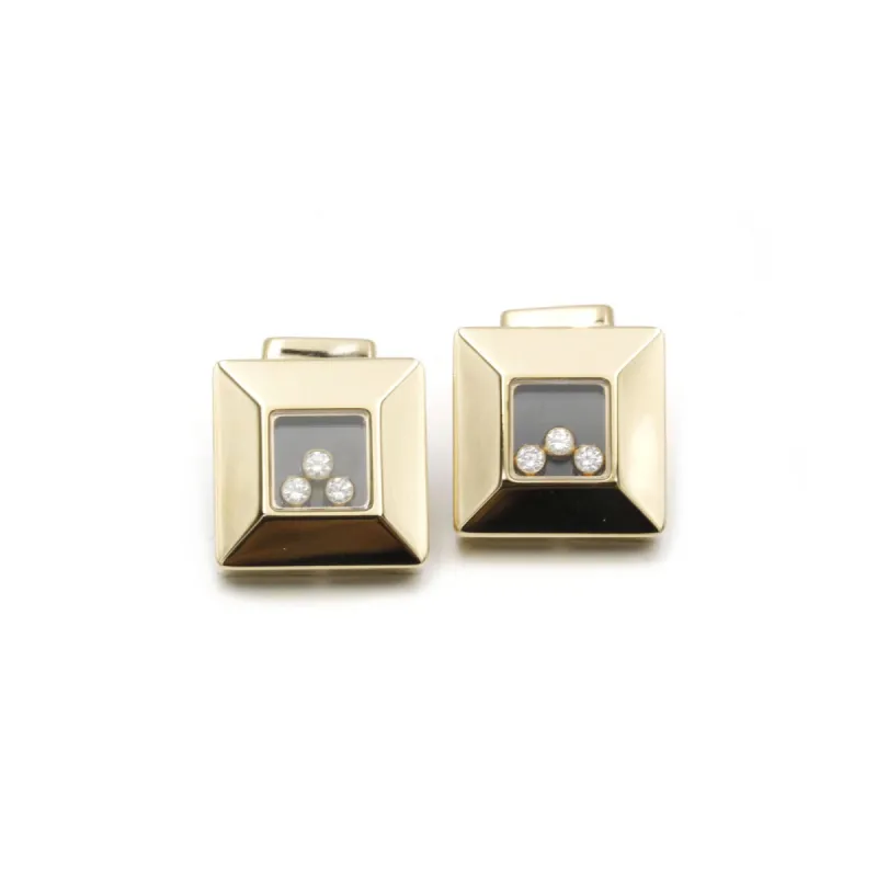 CHOPARD - Boutons de manchettes Or jaune Diamants made by 58 Facettes