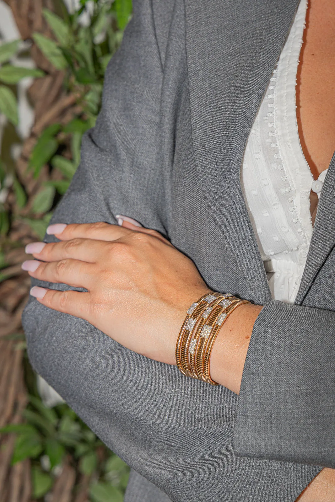 Bracelet Manchette Or rose Diamant sold by 58 Facettes product image thumbnail 2