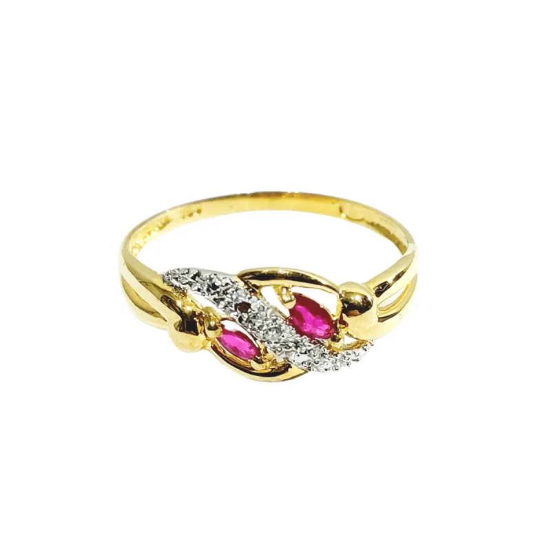 Bague or diamants Rubis sold by 58 Facettes