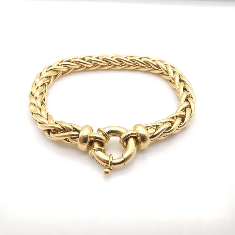Bracelet maille palmier en or jaune sold by 58 Facettes