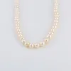 Collier ancien de perles de cultures blanches, fermoir diamants sold by 58 Facettes